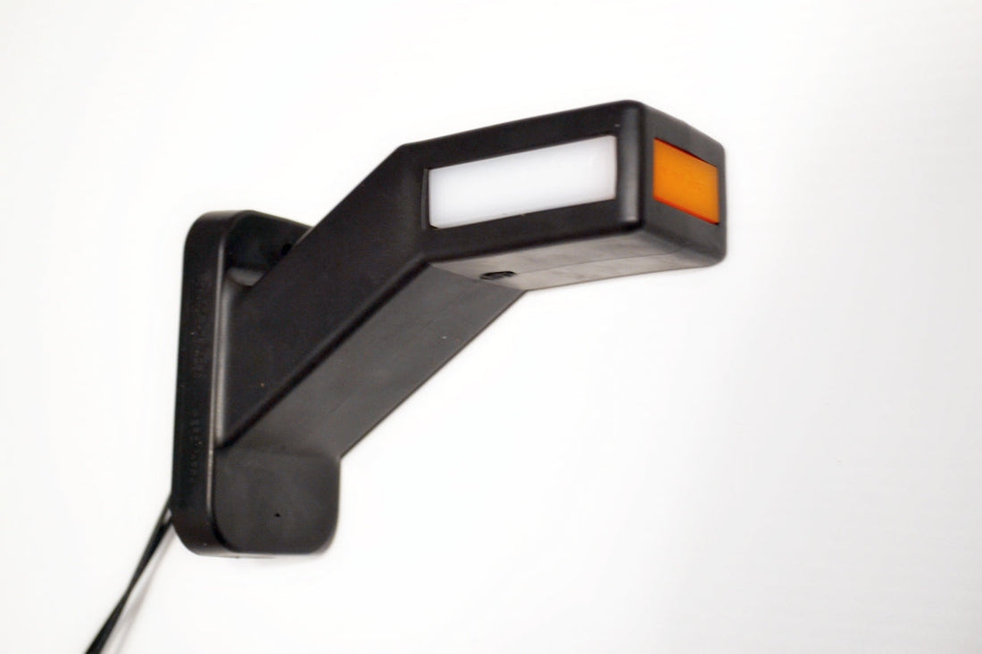 Triple LED Horn Marker Lamp, Right-Side, Neon Red/White/Yellow, 12/24V