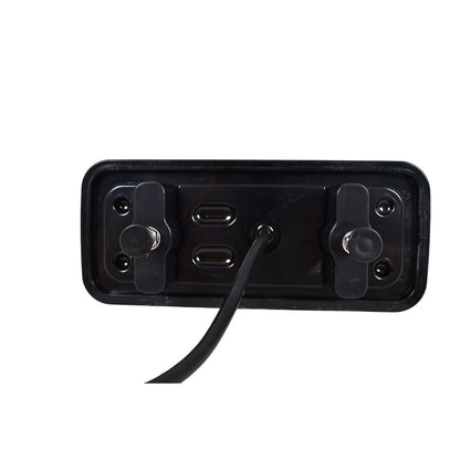 Petit feu arrière stop à LED néon, 12/24 V, 200×85×30 mm, 6 fonctions, montage gauche/droite