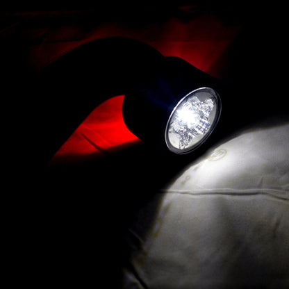 Feu de gabarit LED droit, blanc/rouge, 12/24 V, 180×157×50 mm