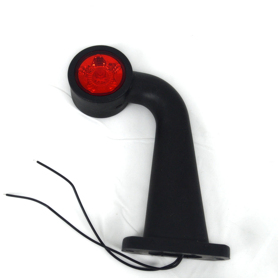 Feu de gabarit LED droit, blanc/rouge, 12/24 V, 180×157×50 mm