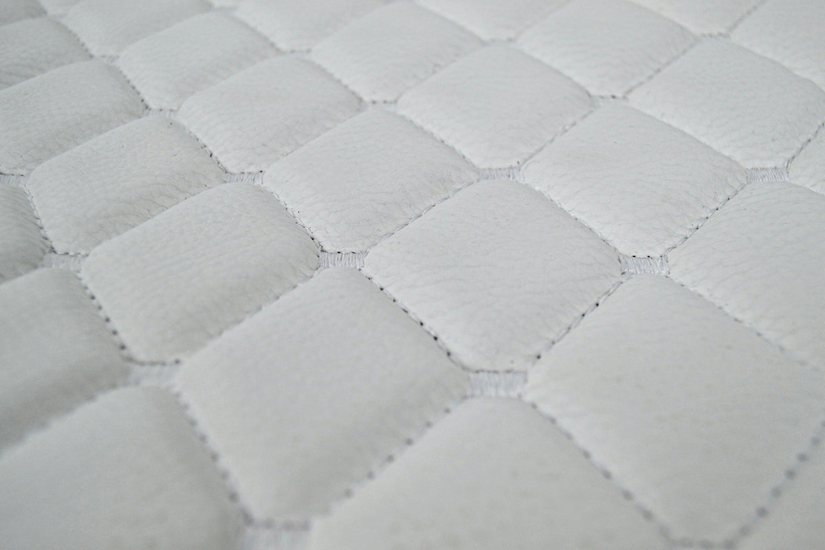 Tapis de sol en cuir synthétique (éco-cuir) blanc – adapté pour MAN TGX 2020+