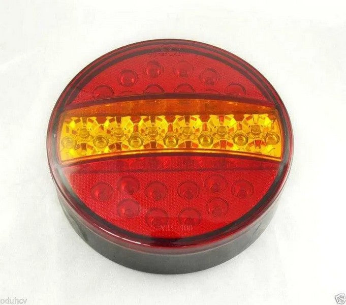 LED Rear Combination Hamburger Lamp, 24V, Red/Yellow, 140 x 40 mm