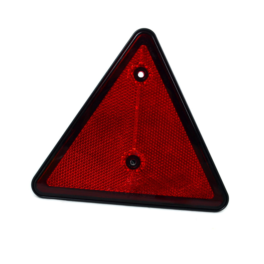 Reflektor-Dreieck für Anhänger – 160 × 140 × 10 mm, 68 mm Lochabstand zur Befestigung