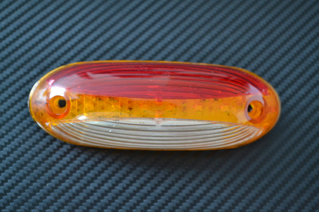 Vertikale LED-Umrissleuchte, Rot/Gelb/Weiß, 24V, 18 LED