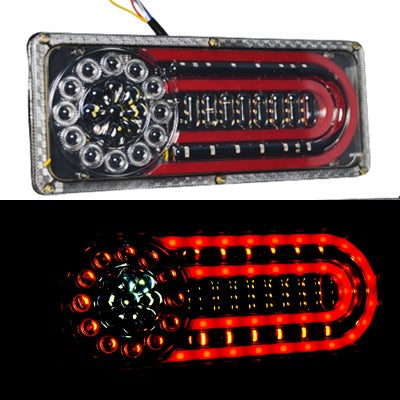 Jeu de feux stop LED néon – Rond et ovale, longueur 33 cm