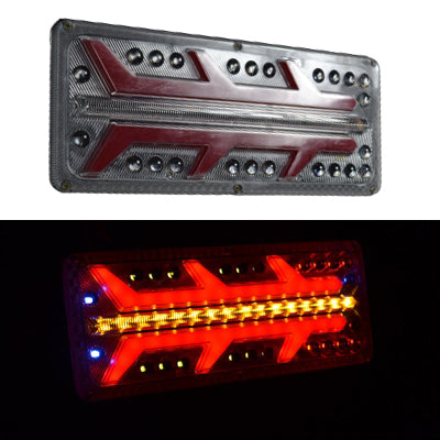 Jeu de feux arrière stop et position à LED type néon – 24 V, 330×140×20 mm