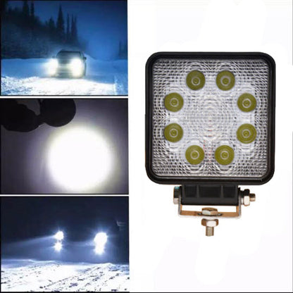Projecteur de travail LED, 8 LED, 24 W, 105 x 105 mm