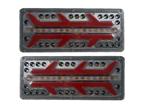 Jeu de feux arrière stop et position à LED type néon – 24 V, 330×140×20 mm