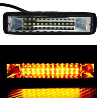 Projecteur LED 12V blanc avec clignotant 54W 15 cm