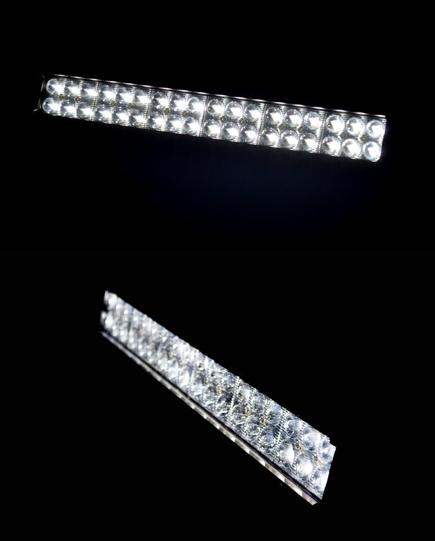 Rampe LED à double rangée, 108 W, longueur 44 cm, fixation inférieure