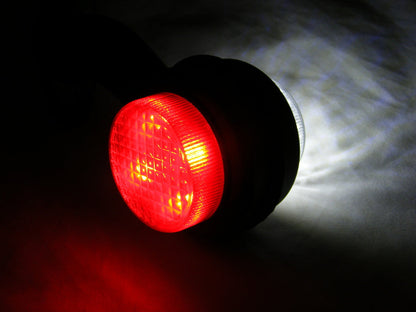 Feu de gabarit Ansel double LED arc-en-ciel, hauteur 14 cm, longueur 6 cm, entraxe de fixation 58 mm