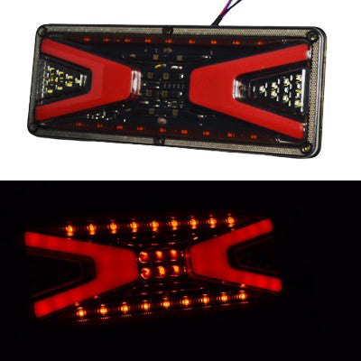 Feux stop latéraux LED néon Side V, 33 cm, 24 V, lot de 2