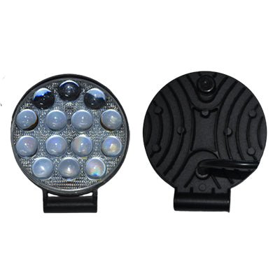 Projecteur antibrouillard LED 3D slim, 42 W, 14 LED, boîtier en aluminium, fixation inférieure