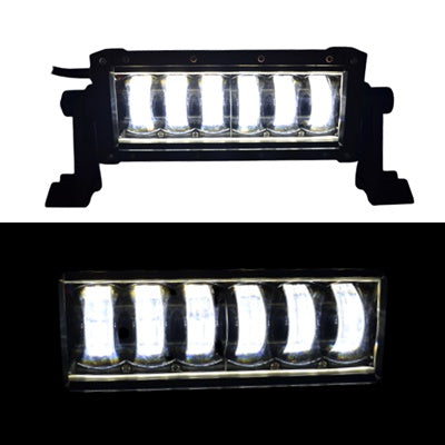 Barre lumineuse LED 48 W 12/24 V – Projecteur compact tout-terrain et de travail, 190 x 75 x 90 mm