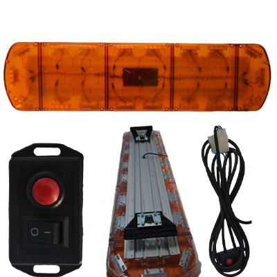 Rampe lumineuse LED de signalisation d’urgence, 120 cm, feu jaune pour véhicules