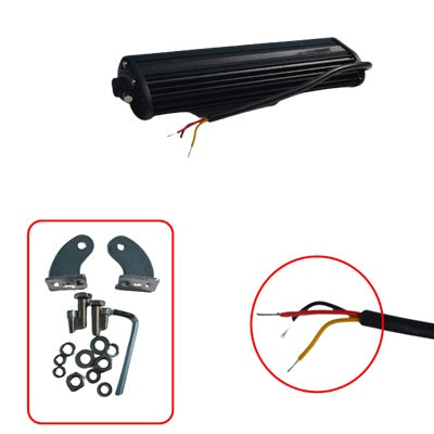 Mini rampe lumineuse LED – 30 W, 6 LED CREE, longueur 28 cm, homologuée ECE