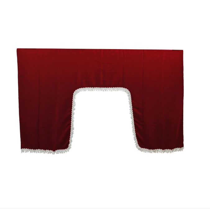 Rideau de cabine pour camion, pièce unique derrière les sièges, bordeaux