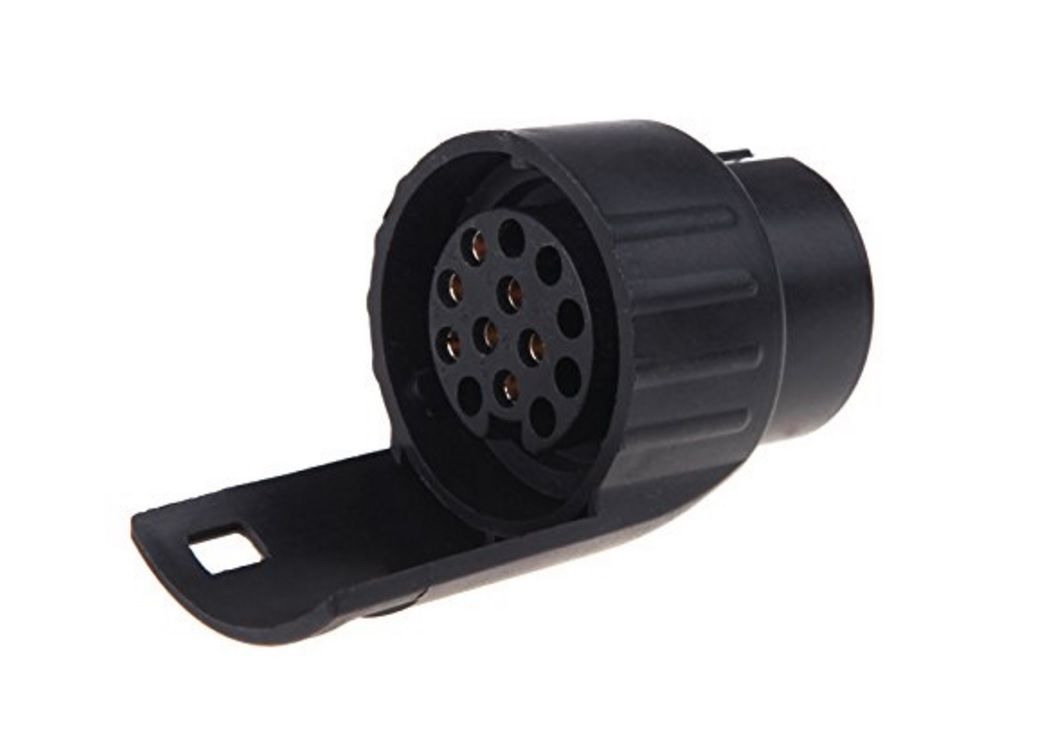 Adaptateur mini prise remorque 13 broches vers 7 broches 12 V convertisseur électrique d’attelage