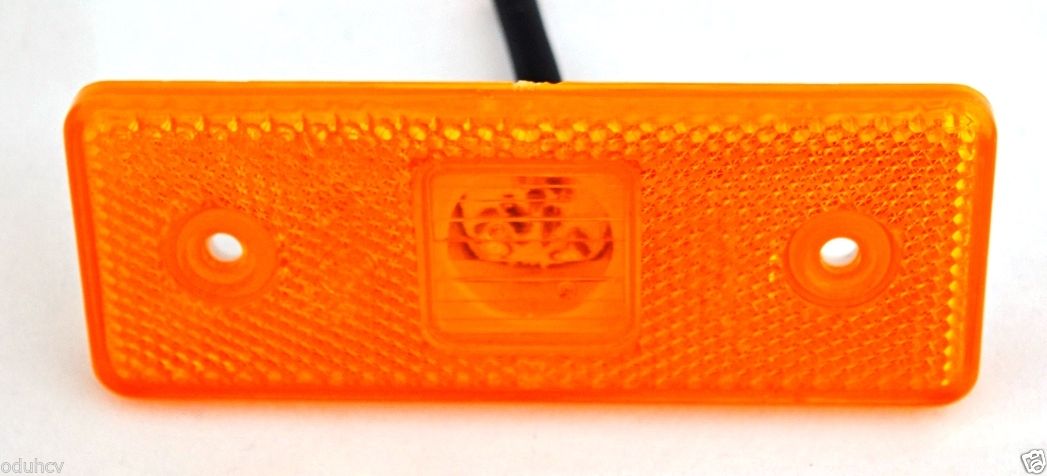 Feu de gabarit LED jaune, 12/24 V, 4 LED, 110×42×6 mm