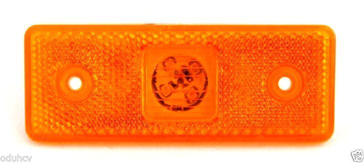 Feu de gabarit LED jaune, 12/24 V, 4 LED, 110×42×6 mm