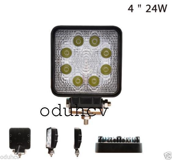 Projecteur de travail LED, 8 LED, 24 W, 105 x 105 mm