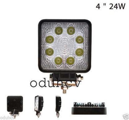 Projecteur de travail LED, 8 LED, 24 W, 105 x 105 mm