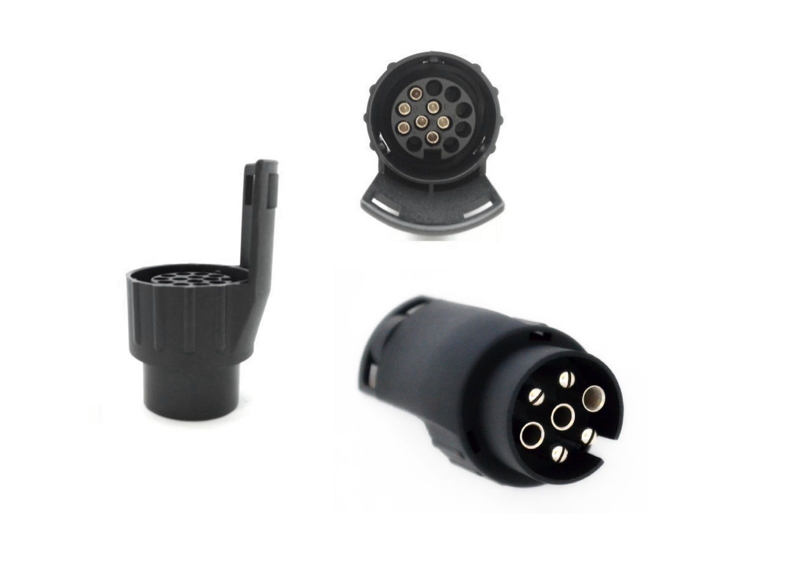 Adaptateur mini prise remorque 13 broches vers 7 broches 12 V convertisseur électrique d’attelage