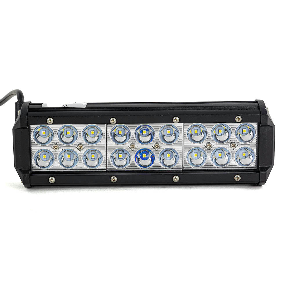 Barre de travail LED, 54 W, 18 LED Epistar 3 W, 235×80×60 mm, 12 V/24 V