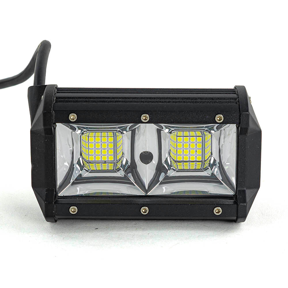 Projecteur LED, deux sections orientables, 54 W, boîtier blanc