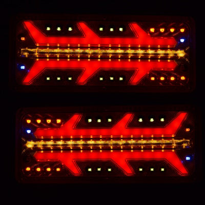 Jeu de feux arrière stop et position à LED type néon – 24 V, 330×140×20 mm