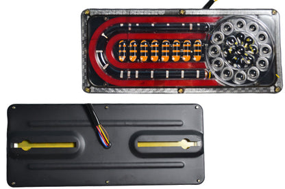 Jeu de feux stop LED néon – Rond et ovale, longueur 33 cm